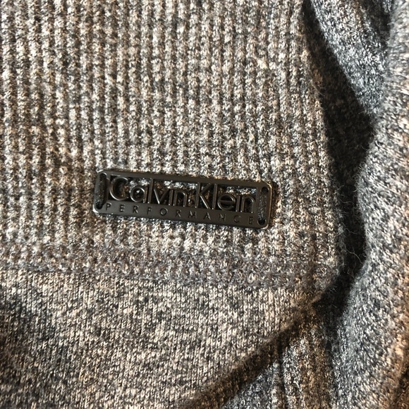 Calvin Klein Performance Waffle Knit Thermal Cowl Pullover - Picture 8 of 10